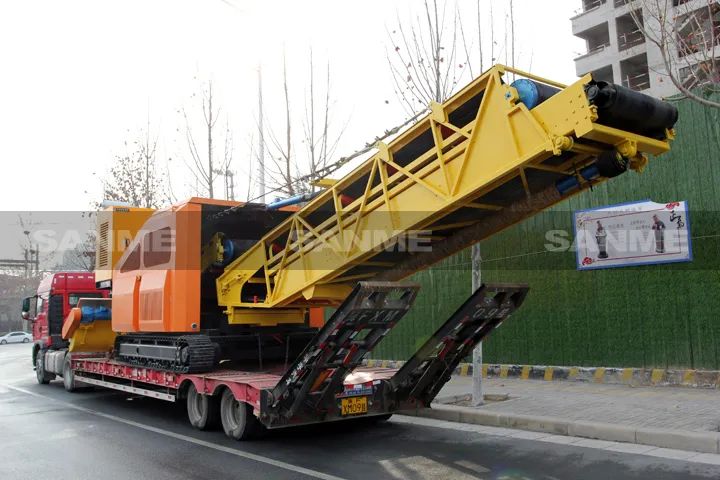 顛覆傳統裝車方式，山美履帶式取料機助您實現降本增效、節能減排！