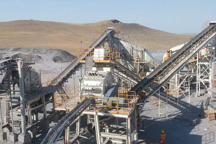 200t/h烏茲別克斯坦白云石破碎生產線